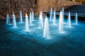 Fountain illuminated, Rome, Italy