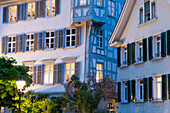 old town at dusk, St. Gallen, Canton of St. Gallen, Switzerland