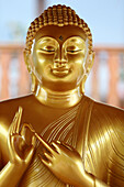 Buddha statue, Tu An Buddhist Temple, Saint-Pierre-en-Faucigny, Haute Savoie, France, Europe