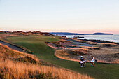 Chambers Bay golf course, site of the 2015 US Open, near Tacoma, WA on a sunny evening.