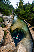 Jacob's Well near Wimberley, Texas is a unique geological feature and a great way to pass a hot summer day in Texas.