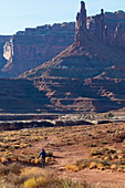 Jeet Grewahl riding the White Rim Trail in Canyonlands National Park, UT.