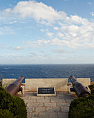 historical canons in Bonifacio on Corsica, France