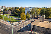 bernauer strasse, the berlin wall memorial is the main commemorative of the division of germany, it is set up on the former border, berlin, germany