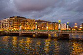 la zurriola bridge, san sebastian, donostia, basque country, spain