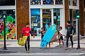 surfing class, zurriola beach, san sebastian, donostia, basque country, spain