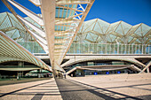 oriente station, neighborhood of the park of nations, lisbon, portugal, europe