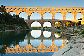 Pont du Gard, Roman aqueduct, UNESCO World Heritage Site, River Gard, Languedoc-Roussillon, France, Europe
