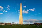 Obelisk of the Washington Monument at the Mall, Washington, District of Columbia, United States of America, North America