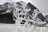 Ice Sculpture at the 2015 Lake Louise Ice Magic Festival, Lake Louise, Banff National Park, Alberta, Canada, North America