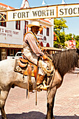 Cowboys in Fort Worth Stockyards, Texas, United States of America, North America