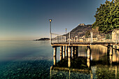 landing stage at Gargnano, Lake Garda, Lombardy, Alps, Italy