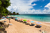Sandy beach Store Bay, Tobago, West Indies, South America