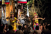 Traditional Balinese Dance Performance in traditional robes and dresses, Bali, Indonesia