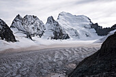 Barre des Ecrins and Glacier Blanc, Ecrins National Park, Dauphiné, France