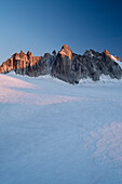 Glacier Plateau du Trient with the Aiguilles Dorées, Pennine Alps, canton of Valais, Switzerland