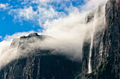 Southwestern cliff from ascent ledge, Mount Roraima (Cerro Roraima), Tepuis, Estado Bolivar, Venezuela, South America
