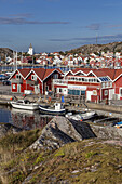 Hafen in Skärhamn auf der Insel Tjörn, Bohuslän, Västra Götalands Län, Südschweden, Schweden, Nordeuropa, Europa