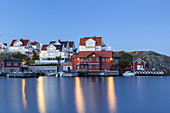 Swedish cottages by the sea in Klädesholmen, Island Tjörn, Bohuslän, Västergötland, Götaland, South Sweden, Sweden, Scandinavia, Northern Europe, Europe