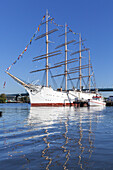 Viermastbark Viking im Hafen Lilla Bommen, Göteborg, Bohuslän, Västra Götalands län, Südschweden, Schweden, Skandinavien, Nordeuropa, Europa