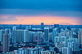 Apartment buildings and docks, Singapore, Southeast Asia, Asia