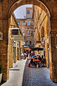 Gasse in Aix-en-Provence, Bouches-du-Rhone, Provence-Alpes-Côte d'Azur, Frankreich