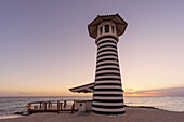 Playa Dominicus, The Lighthouse Beach Bar, sunset, Iberostar Hacienda Dominicus, La Romana, Dominican Republic, Antilles, Caribbean