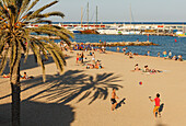 beach life, Platja de Barceloneta, Platja de Somorrostro, beach, Barceloneta, near Port Olimpic, Barcelona, Catalunya, Catalonia, Spain, Europe
