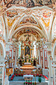 NovacellaNeustift, South Tyrol, Italy. The Basilica in Monastery NovacellaNeustift near BressanoneBrixen
