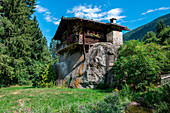 Ulten Valley, South Tyrol, Italy. The House on Stone in the Valley of UltenUltimo