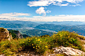 Bolzano see from the top of Roen mount, Non vally, Trentino Alto Adige, Italy