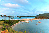 Sunset over the beach of Nacpan, Philippines