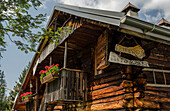 Tita Barba Refuge, Vedorcia and Spalti di Toro, Belluno, Dolomites, Veneto, Italy. Tita Barba refuge at Vedorcia