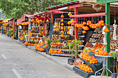 A roadside fruit and vegetable stand near Komin, Croatia