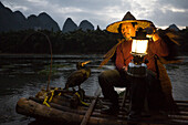 Asia, China, Xingping, Li River, Cormorant Fisherman