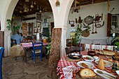 The Nitovikla Garden Hotel in Kumyali, typical nothern Cyprus breakfast,  Karpaz Peninsula, North Cyprus