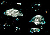 Bubbles of air, water bubbles