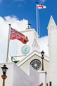 St. Peter's Church, älteste anglikanische Kirche außerhalb Englands, St. George, Insel Bermuda, Großbritannien
