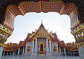 The Marble Temple (Wat Benchamabophit), Bangkok, Thailand, Southeast Asia, Asia