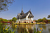 Thailand , Bangkok City, Ancient Siam Park ,Sanphet Prasat Palace , Ayutthaya.