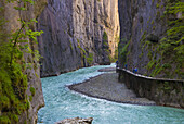 Switzerland, Aares river Gorge.