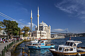 Turkey , Istambul City, Ortakoy District , Grand Mecidiye Mosque.