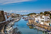 Spain balearic Islands, Menorca Island,Ciutadella City, Ciutadella Port.