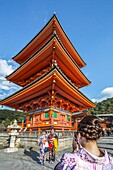 Japan, Kyoto City, Three Story Pagoda,Otow-san, Kiyomisu Dera.