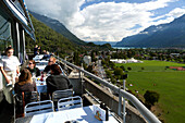 Café overlooking Interlaken, Switzerland