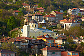 View at the town of Tutrakan in the morning , River Danube , Bulgaria , Europe