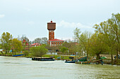 Donaudelta , Sulina an der Mündung des Sulinaarms ins Schwarze Meer , Rumänien , Donau , Europa