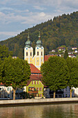 Blick auf Obernzell an der Donau , Bayern , Deutschland , Europa
