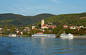 Church St. Nikolaus and Frauenbergkirche at Krems - Stein , Wachau , River Danube , Niederösterreich , Lower Austria , Austria , Europe