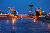 Iron Gates , Iron Gate 1 , Lock , River Danube , Serbia , Romania , Europe